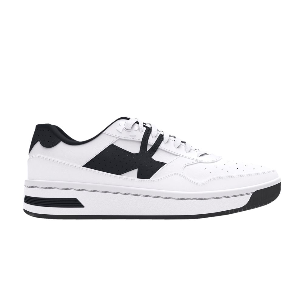 Pre-owned Under Armour Court 96 Gs 'white Black' | Kid's Size 6.5
