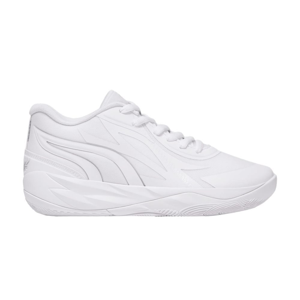 Pre-owned Puma Mb.02 Lo Jr 'triple White' | Kid's Size 6