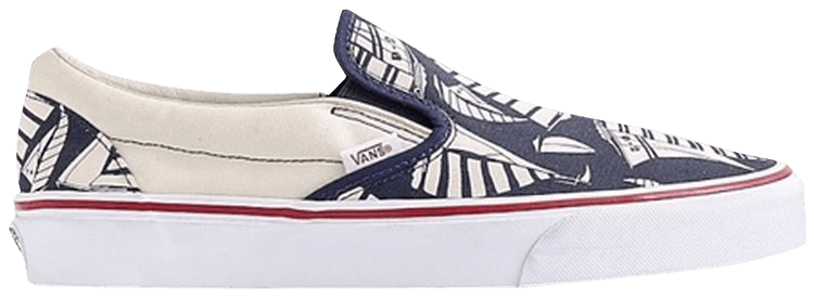 Vans J Crew x Classic Slip On Sailboats