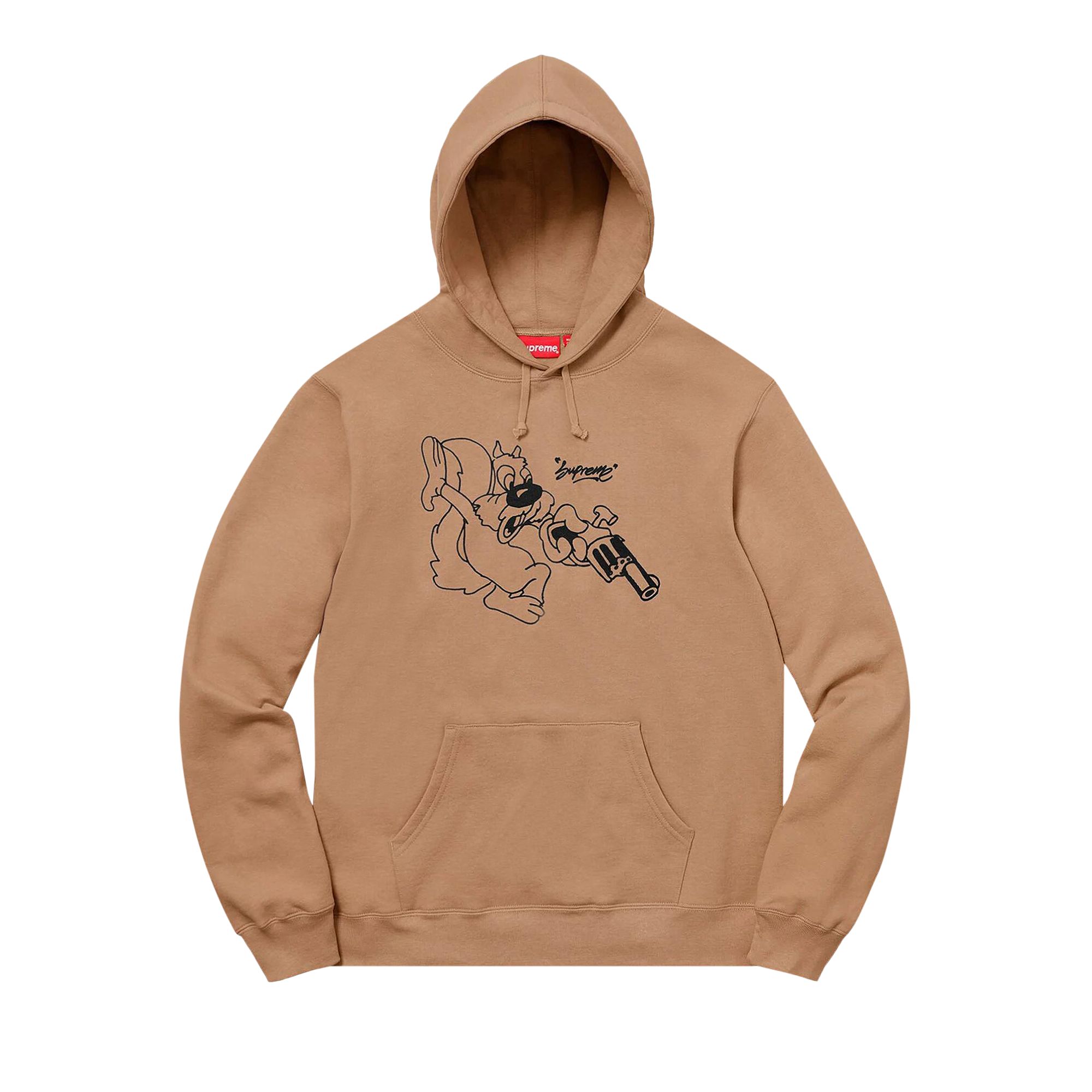 Pre-owned Supreme Lee Hooded Sweatshirt 'light Brown' | Men's Size M