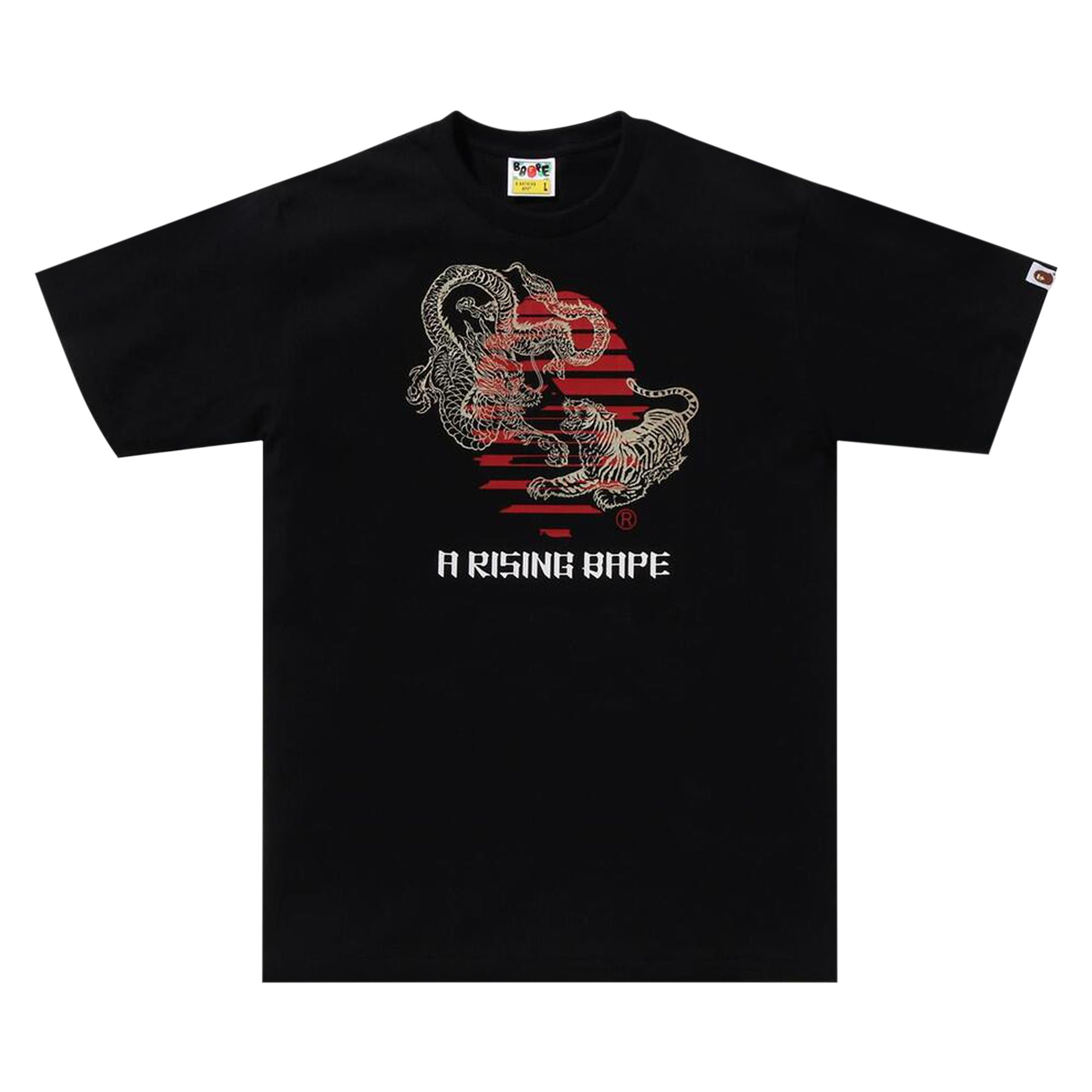 BAPE Tiger And Dragon Ape Head Tee 'Black' | Men's Size L