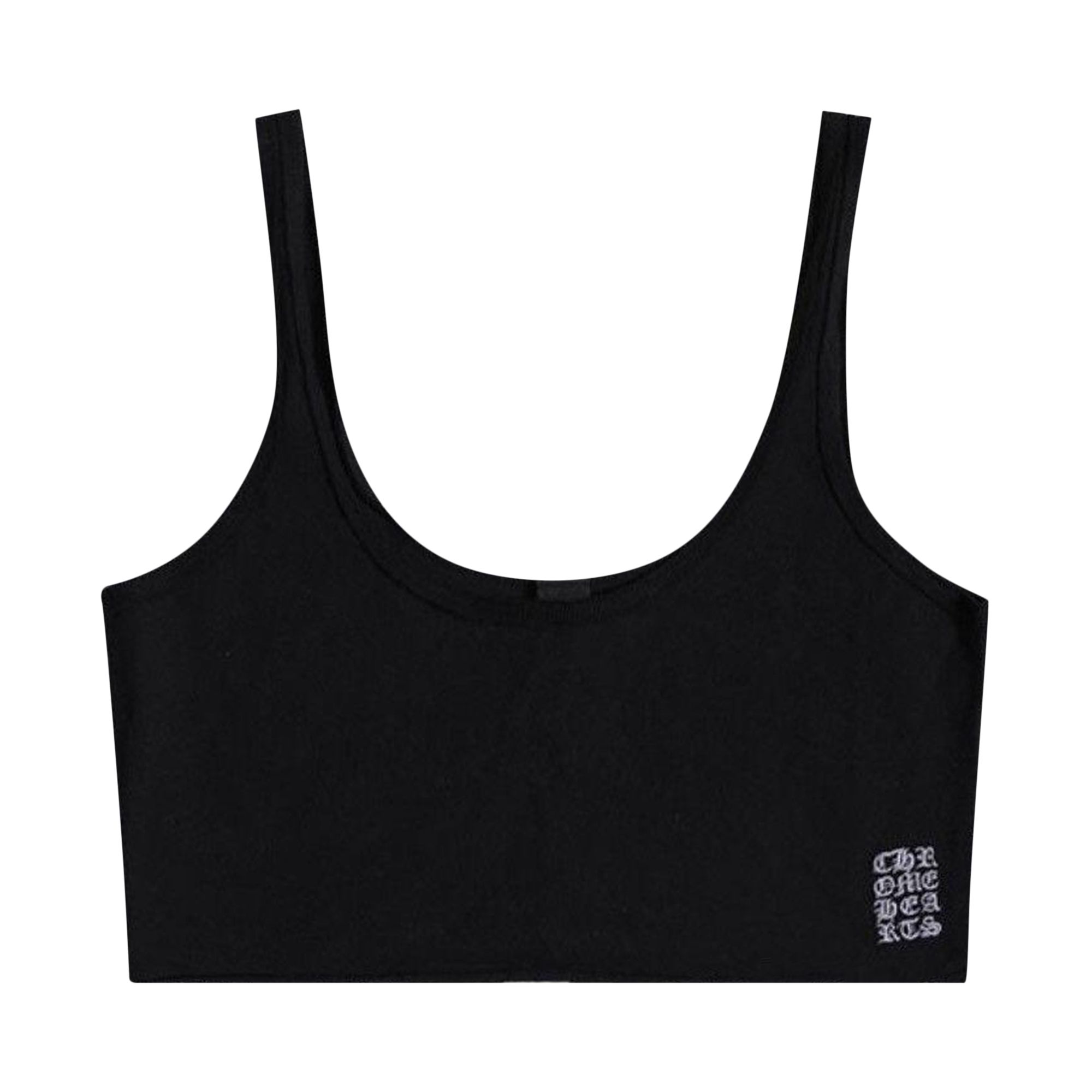 Pre-owned Chrome Hearts Cropped Tank Top 'black'