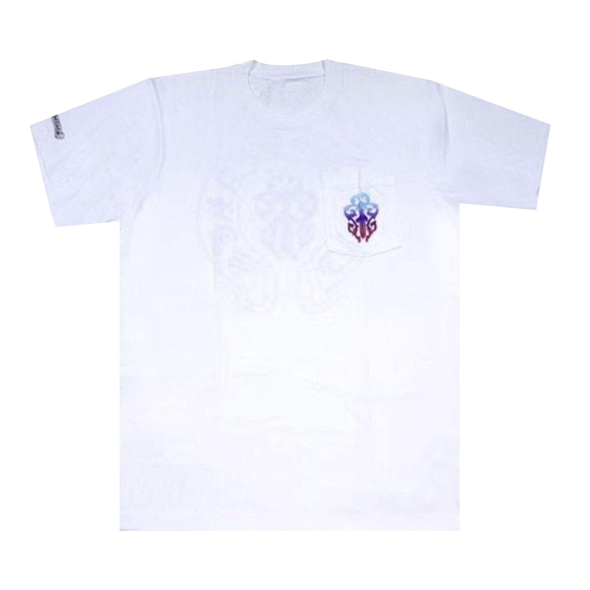 Pre-owned Chrome Hearts Gradient Dagger Motif Pocket Tee 'white'
