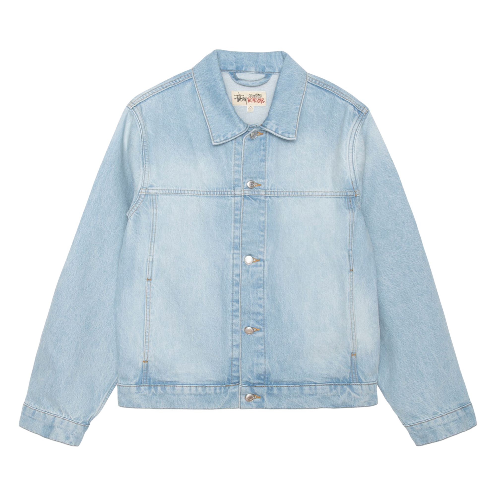 Stussy Trucker Denim Jacket 'Light Wash' | Blue | Men's Size M