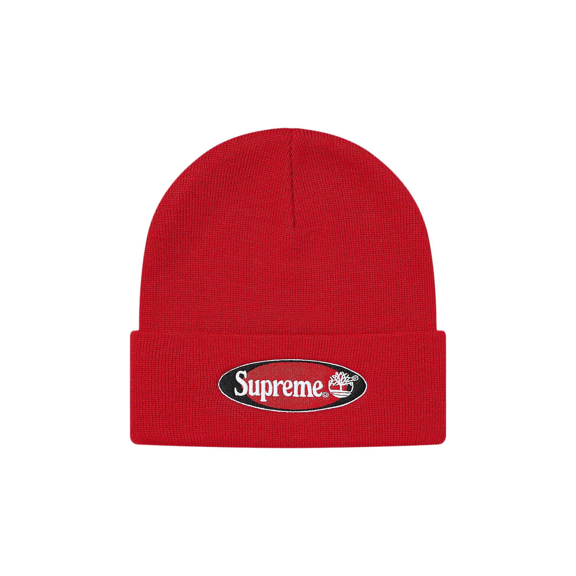 Pre-owned Supreme X Timberland Beanie 'red'