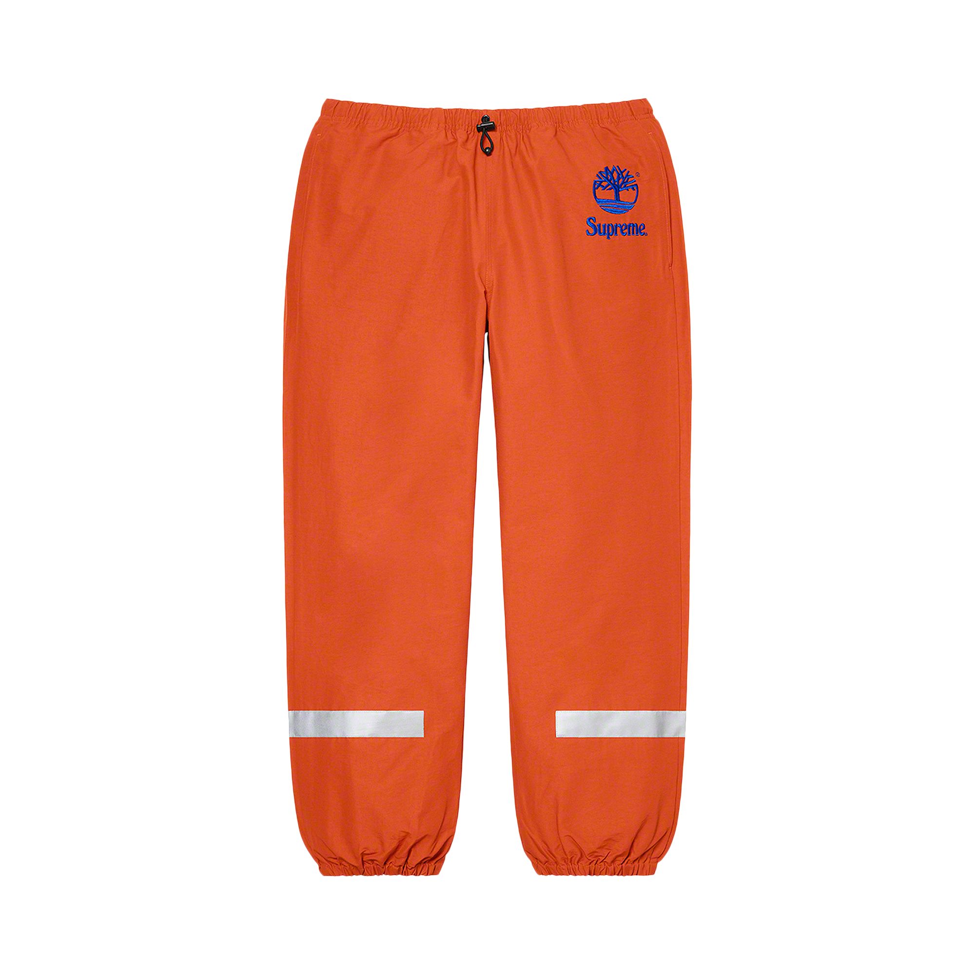 Pre-owned Supreme X Timberland Reflective Taping Track Pant 'rust' In Orange