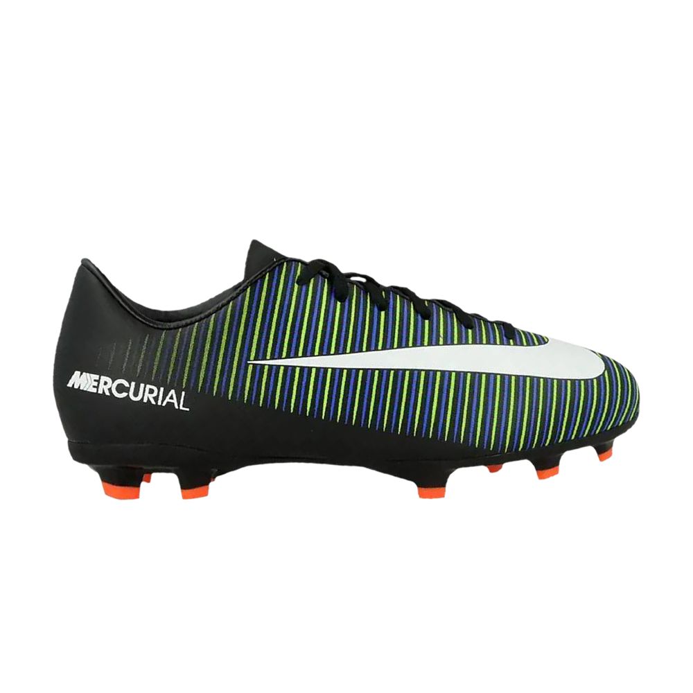 Pre-owned Nike Mercurial Vapor 11 Fg Gs 'black Electric Green' | Kid's Size 4.5