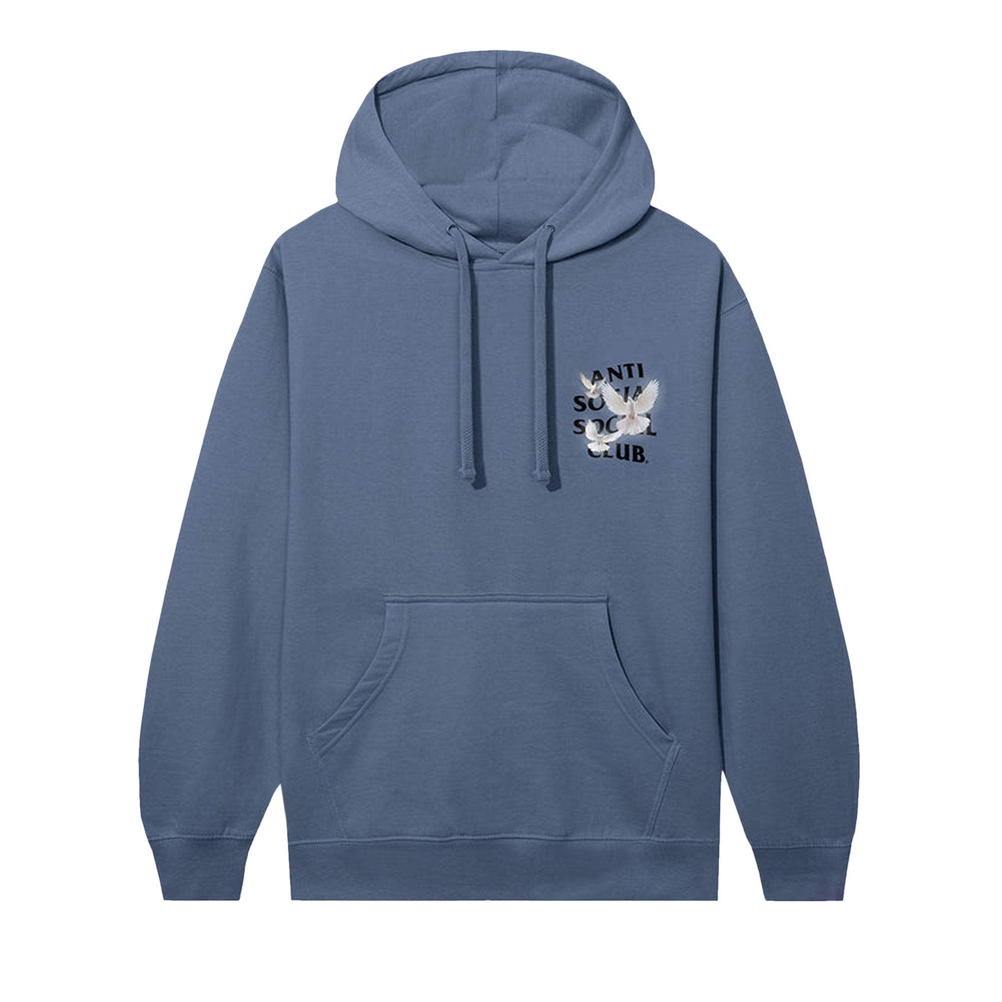 Pre-owned Anti Social Social Club Appreciate Life Hoodie 'storm Blue' | Men's Size Xl