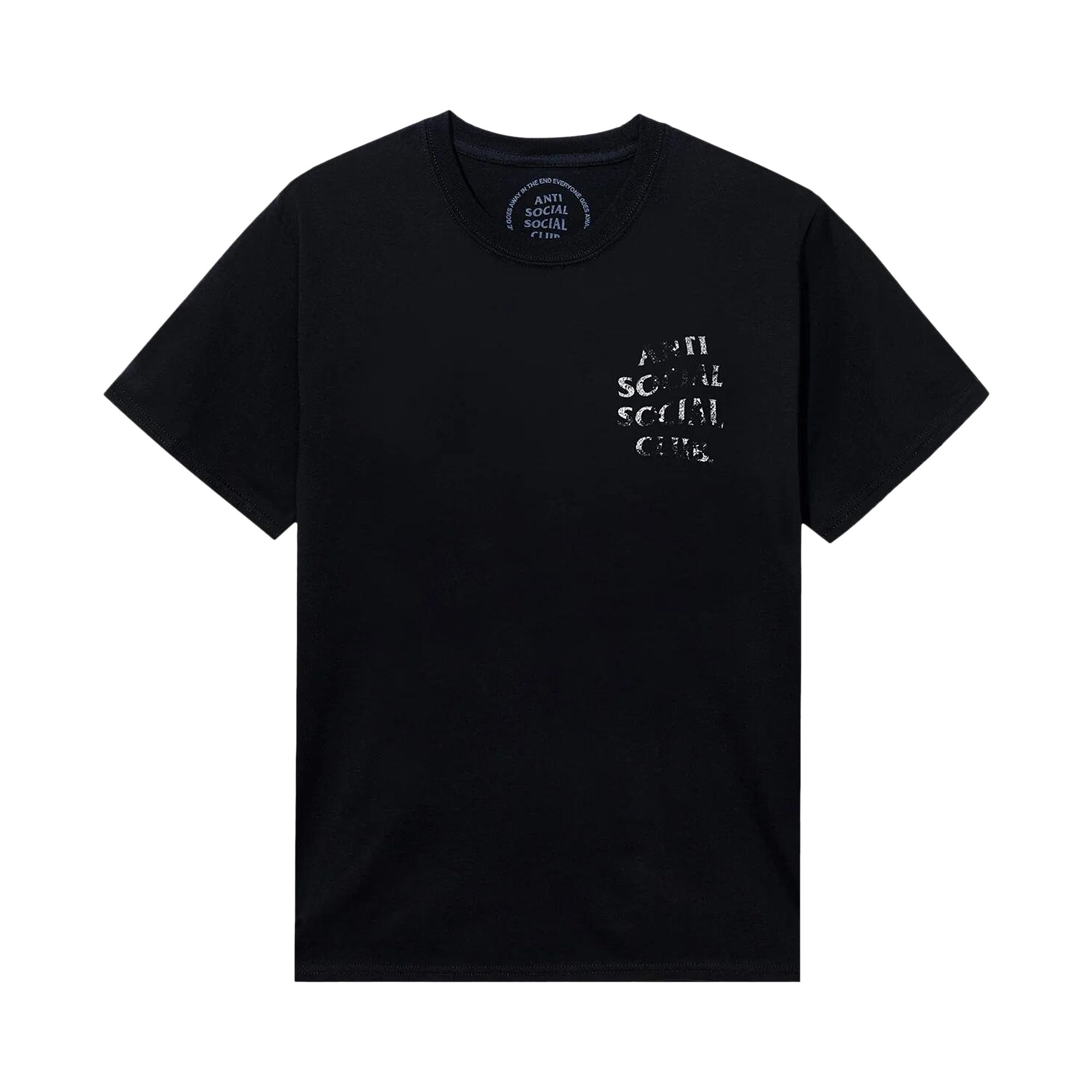 Pre-owned Anti Social Social Club Thrashed Logo Flip Tee 'black' | Men's Size M