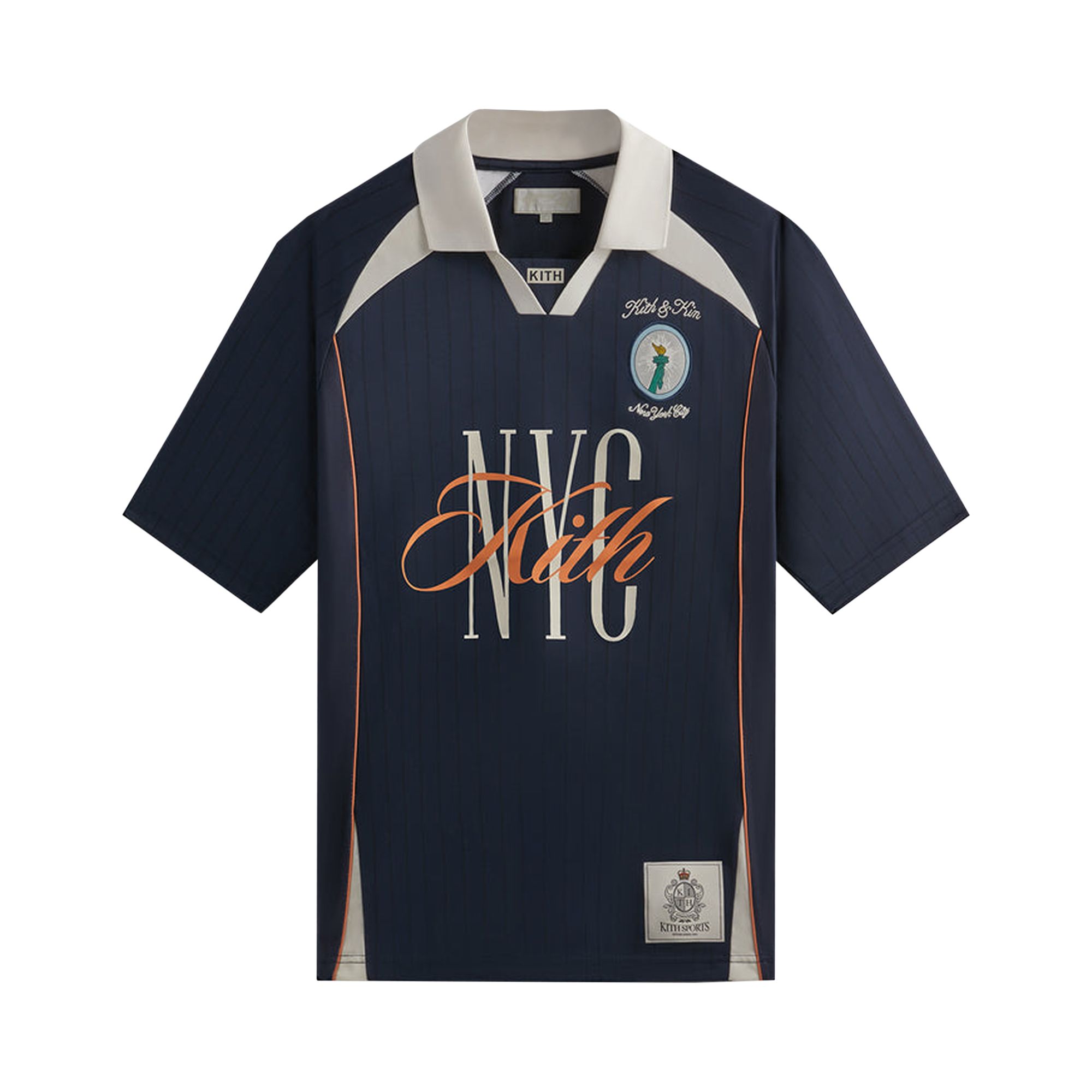 Kith New York Edison Soccer Jersey 'Nocturnal' | Blue | Men's Size L