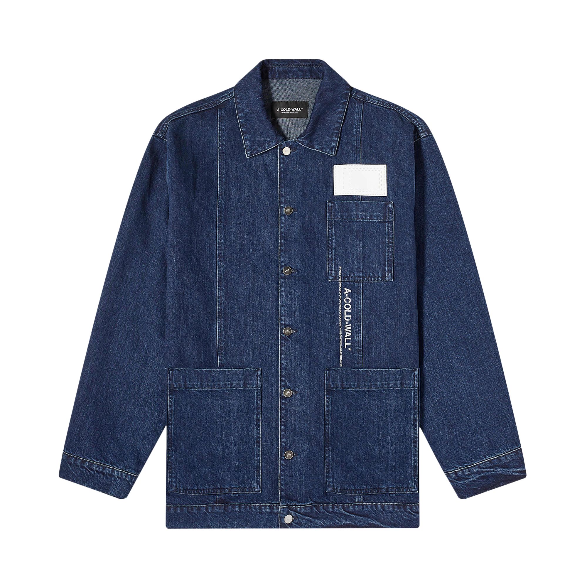 Pre-owned A-cold-wall* Discourse Chore Jacket 'indigo' | Blue | Men's Size 50