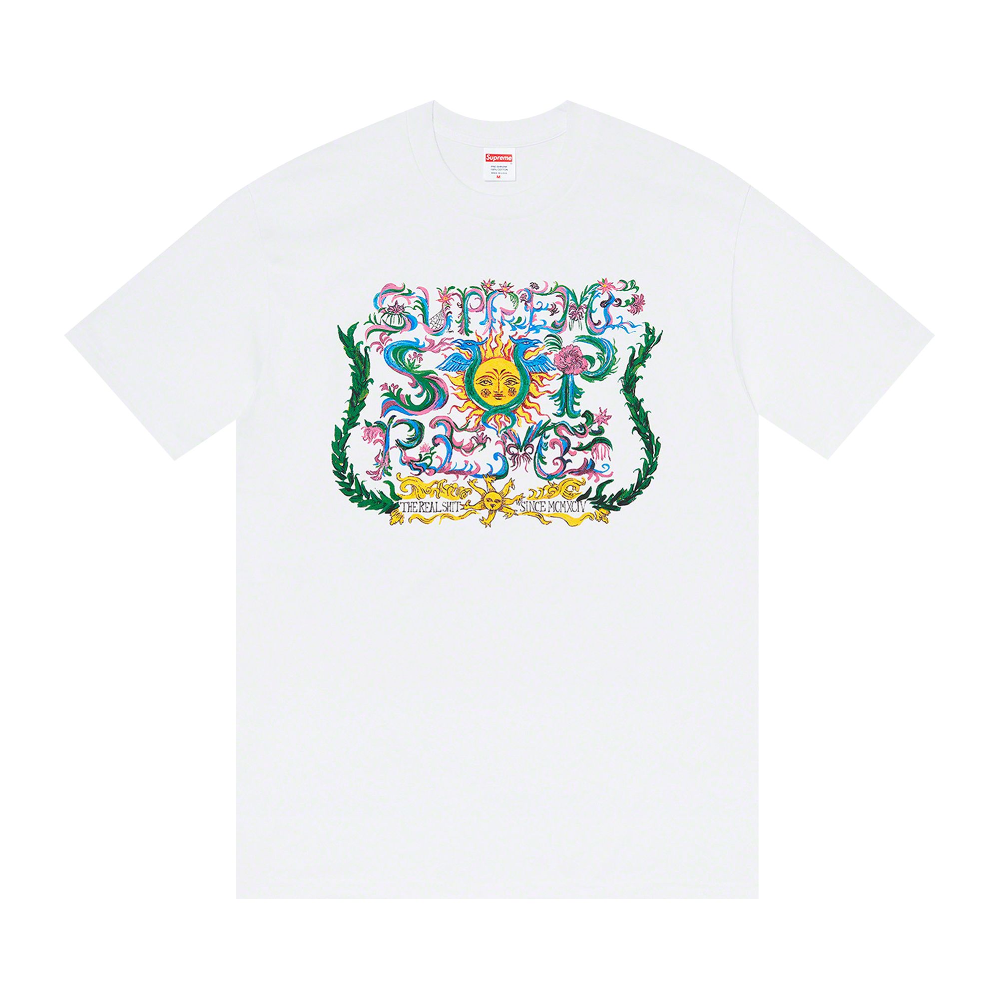 Supreme Crest Tee 'White' | Men's Size L
