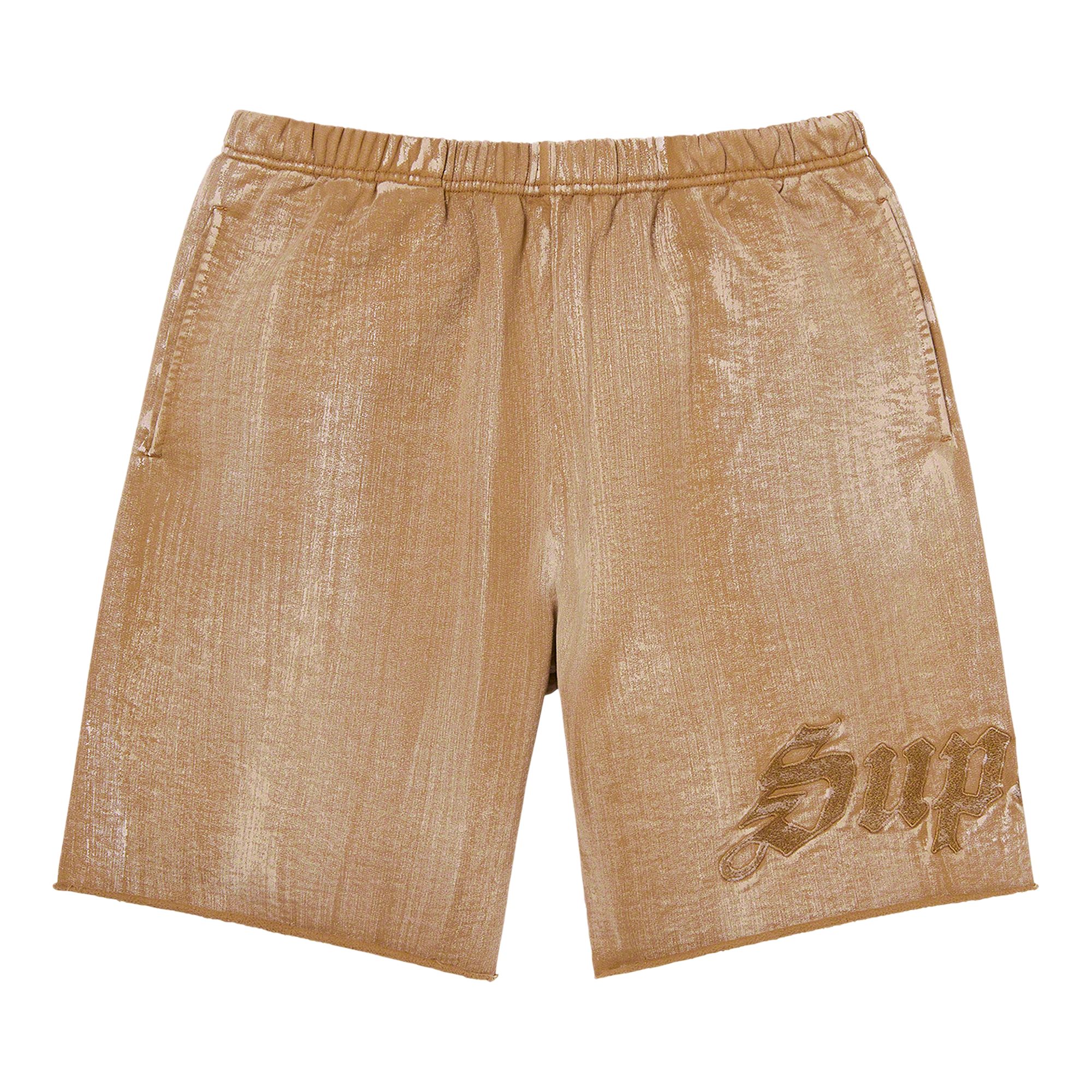 Pre-owned Supreme Brush Stroke Sweatshort 'dark Tan' | Men's Size L
