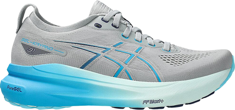 Wmns Gel Kayano 31 Piedmont Grey Digital Aqua