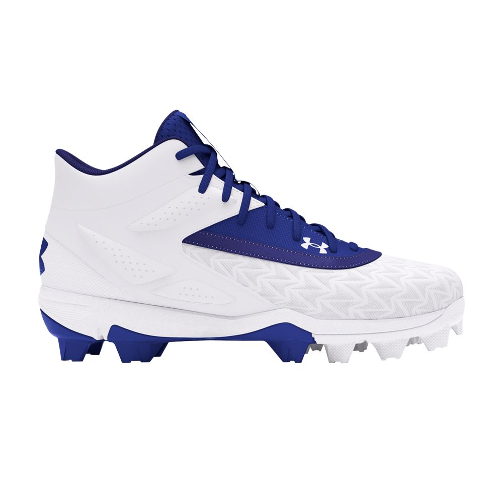 Under Armour Leadoff Mid RM 3.0 Jr 'Royal White' | Kid's Size 3 - 3027454-400
