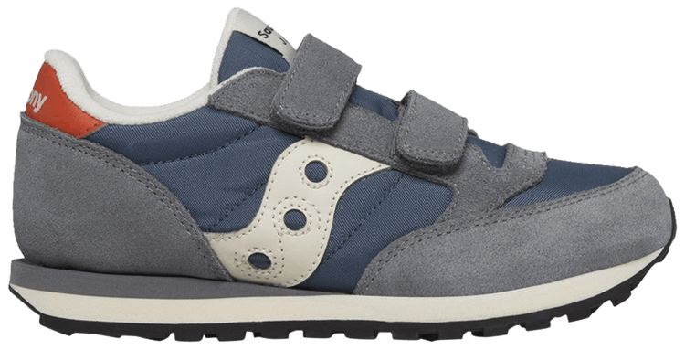 Saucony Jazz Hook  Loop Big Kid Grey Blue Orange