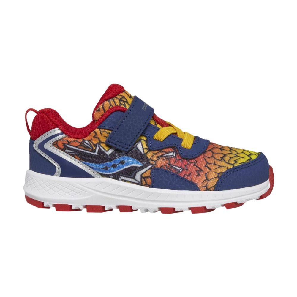 Pre-owned Saucony Flash 3.0 A/c Little Kid 'blue Red Yellow' | Multi-color | Kid's Size 5.5