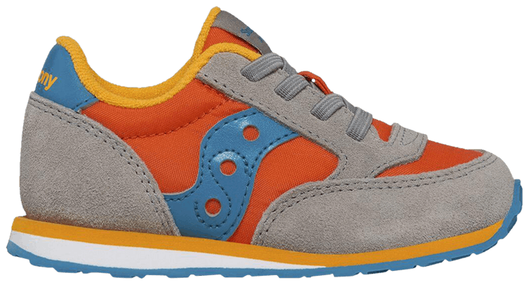Saucony Jazz Little Kid Grey Orange Blue