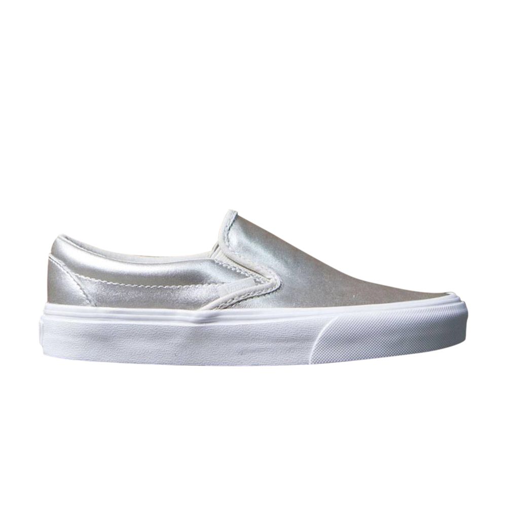 Vans Classic Slip-On 'Metallic Silver' | Men's Size 9.5 - VN0A38F769Y