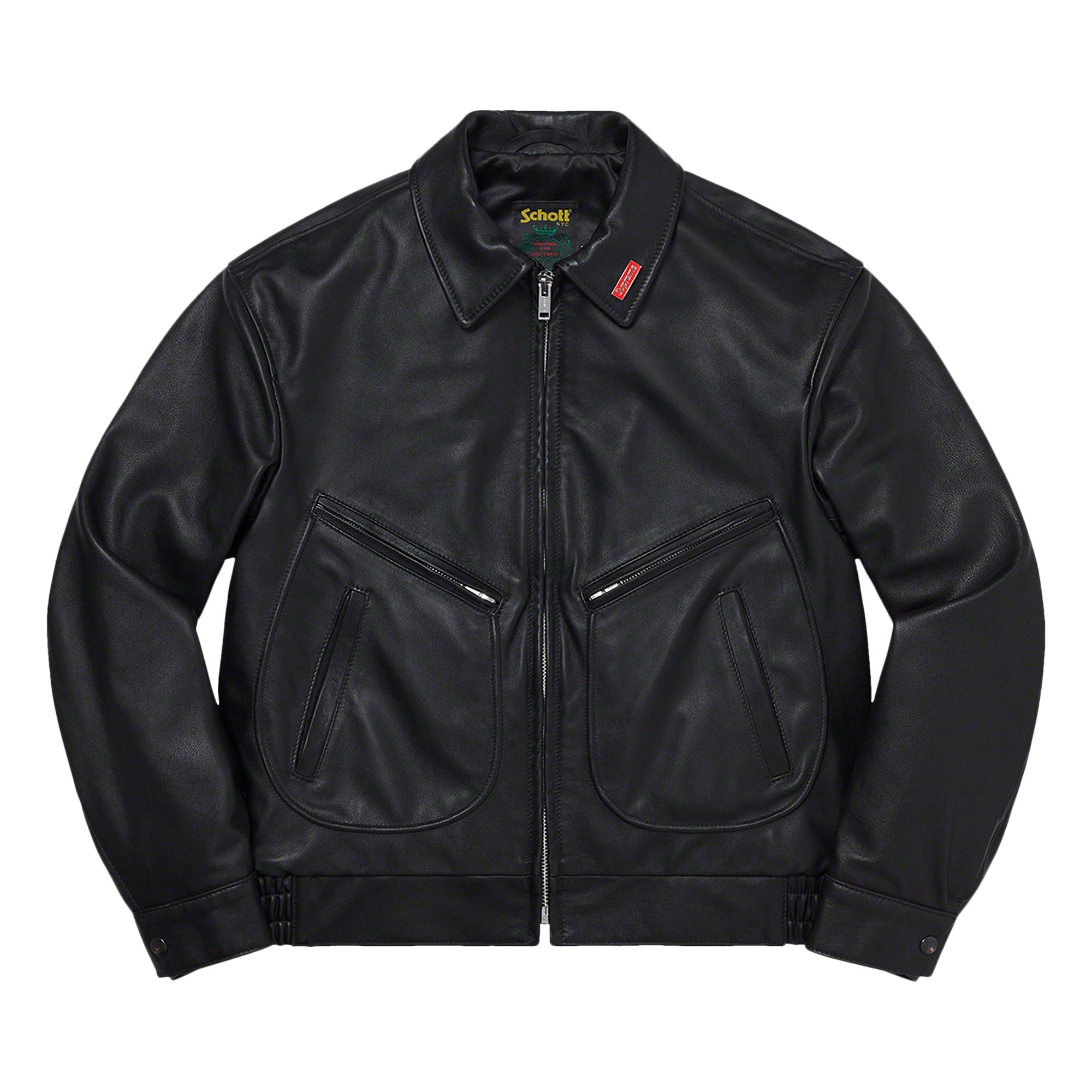 Supreme x Schott Leather Work Jacket 'Black' | Men's Size M
