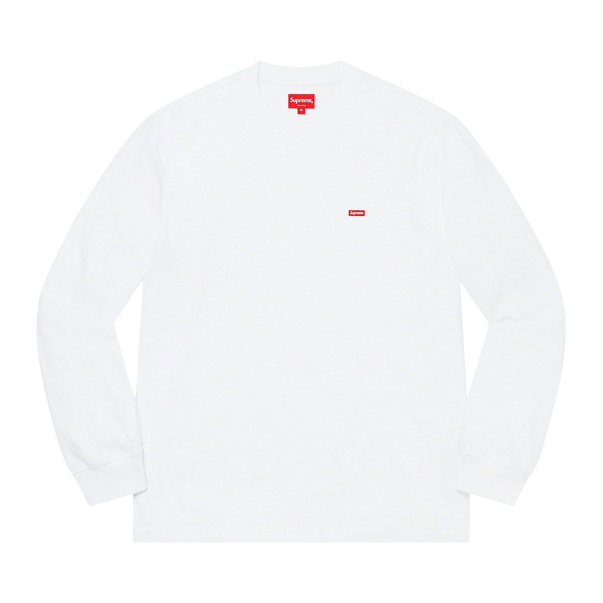 Supreme Small Box Long-Sleeve Tee 'White' | Men's Size L