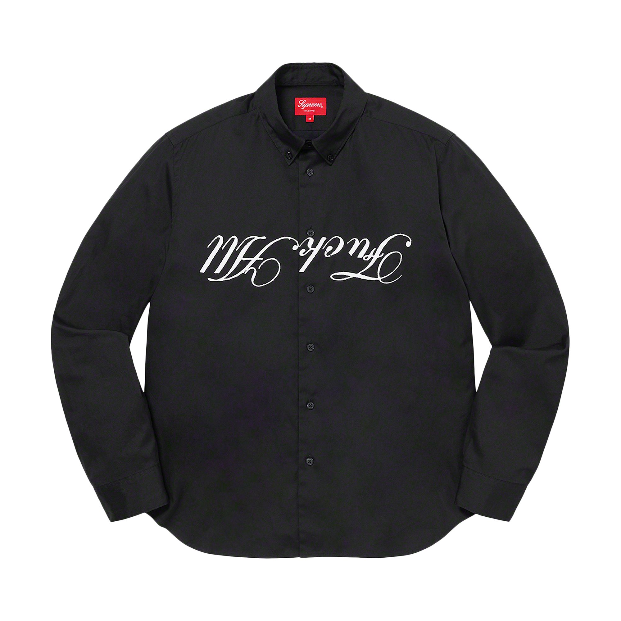 Pre-owned Supreme X Jamie Reid Fuck All Shirt 'black' | Men's Size S