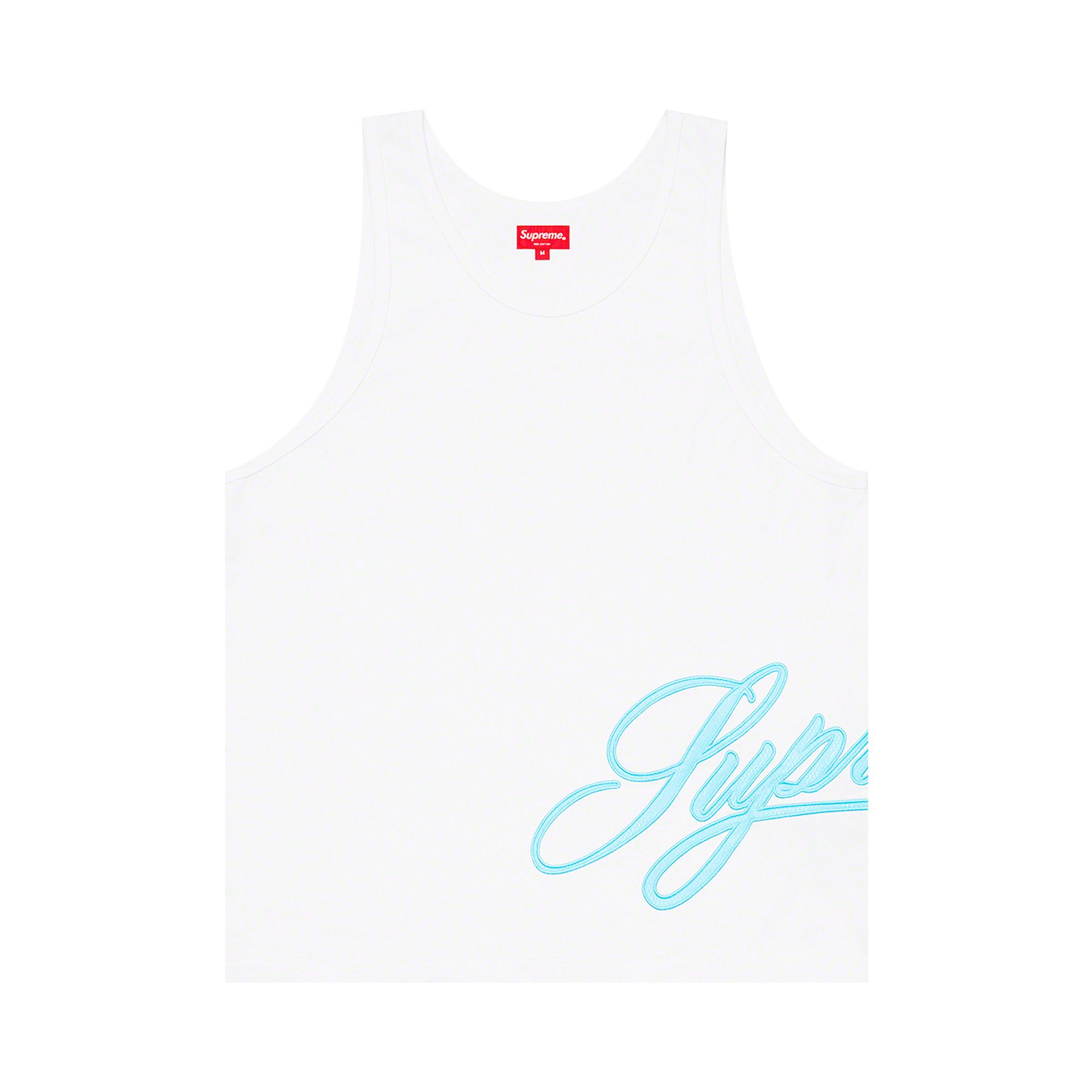 Pre-owned Supreme Mesh Script Tank Top 'white' | Men's Size Xl