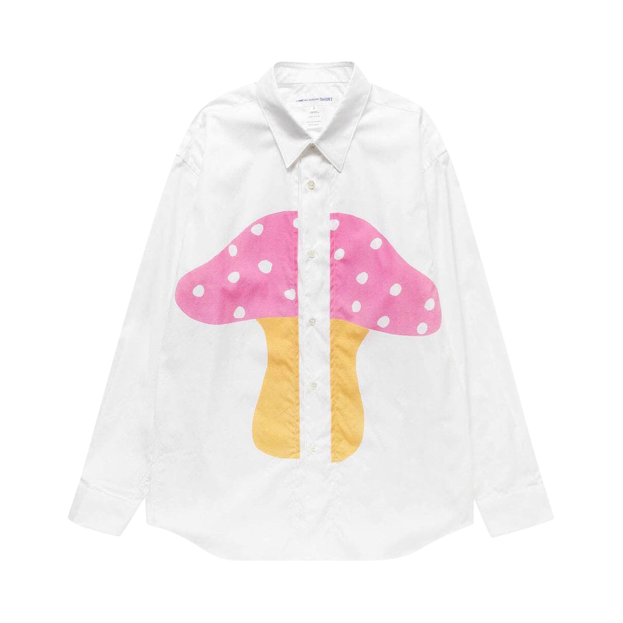Pre-owned Comme Des Garçons Shirt X Brett Westfall Mushroom Shirt 'white' | Men's Size M