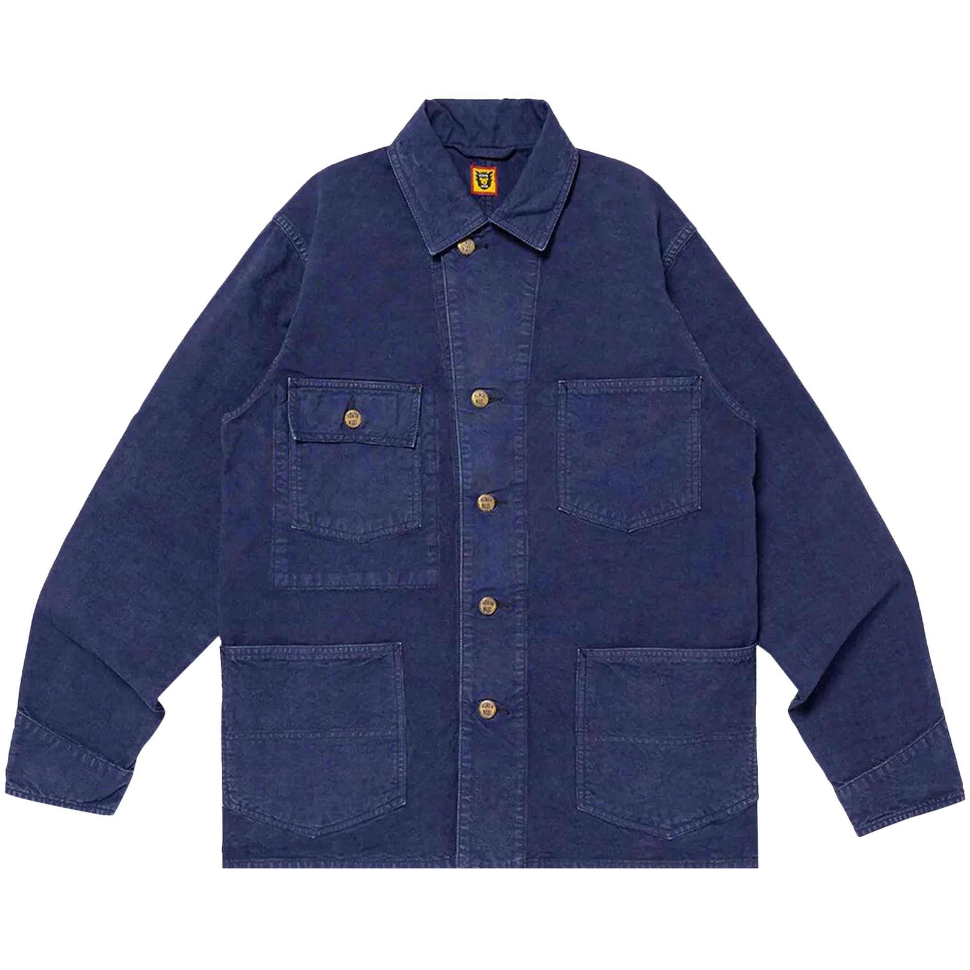 Pre-owned Human Made Garment Dyed Coverall Jacket 'navy' | Blue | Men's Size L