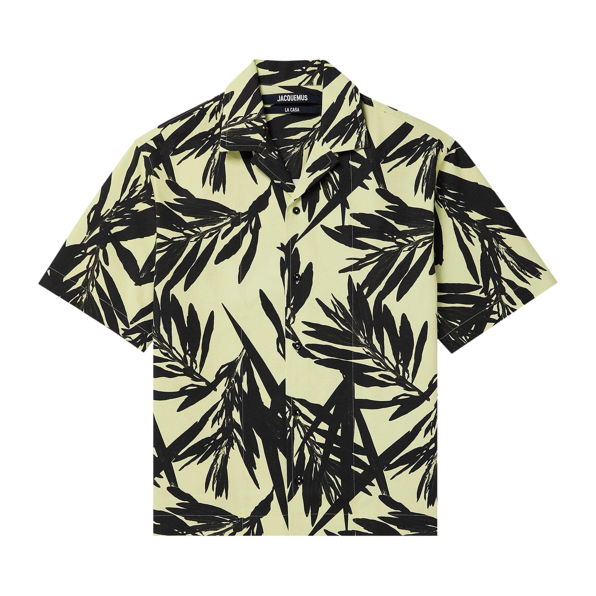 Jacquemus Le Foliage Print Jean Shirt 'Black' | Men's Size 48