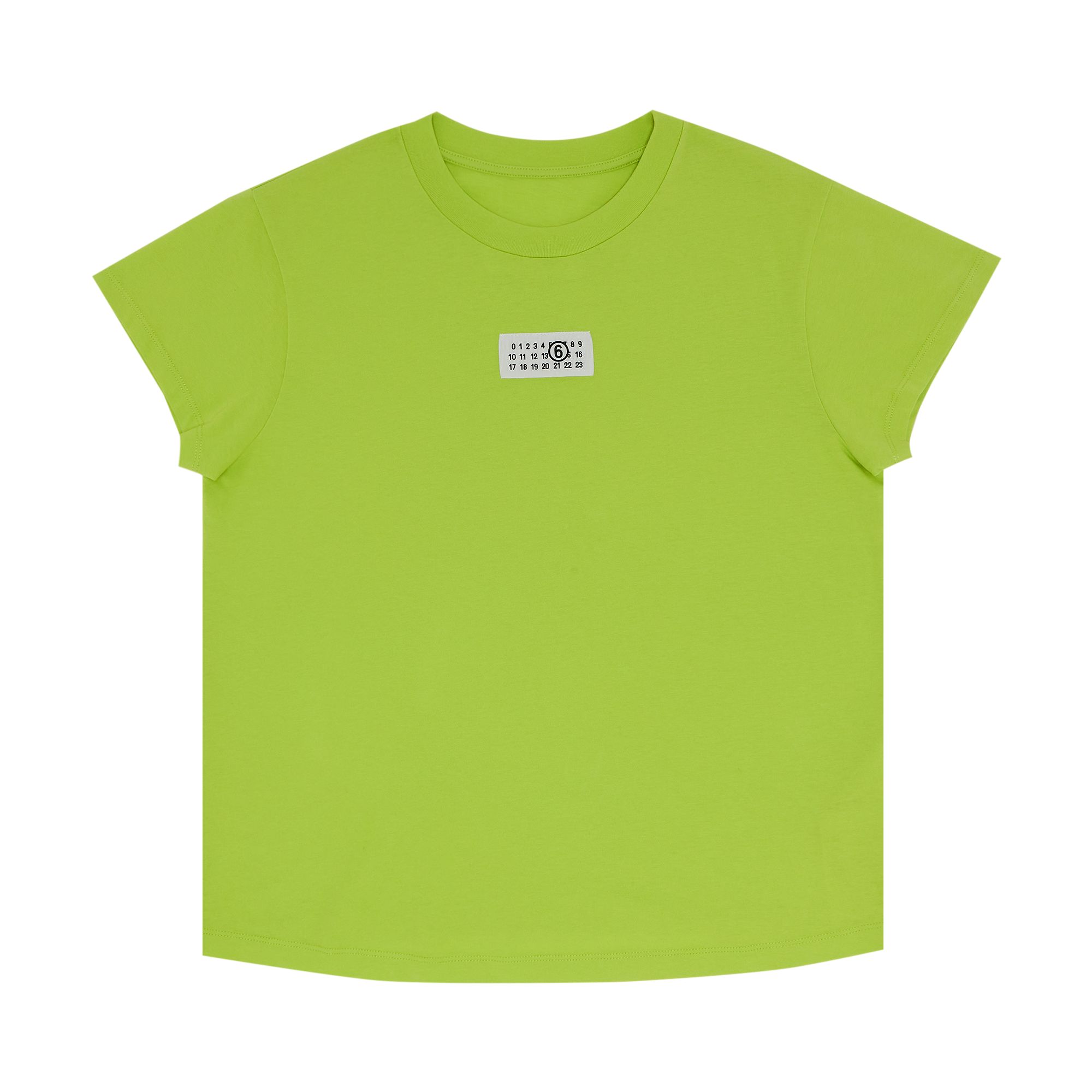 MM6 Maison Margiela Cropped T-Shirt 'Neon Green' | Women's Size XL