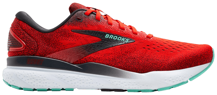 Brooks Ghost 16 Fiery Red Ebony Cockatoo