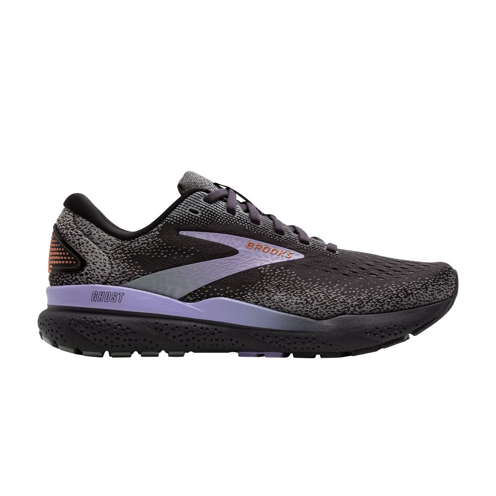 Pre-owned Brooks Wmns Ghost 16 'ebony Lavender' | Black | Women's Size 7