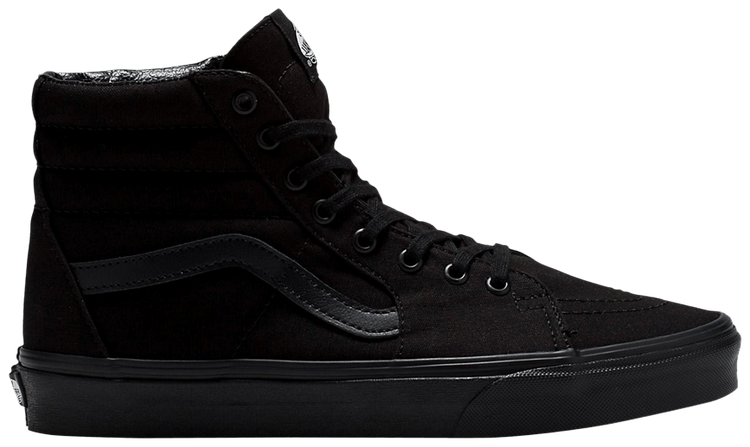 Vans Sk8 Hi Wide Canvas   Triple Black