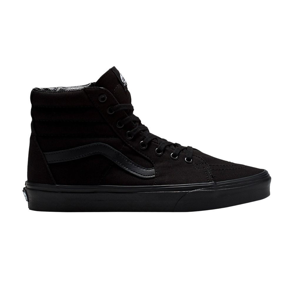 Pre-owned Vans Sk8-hi Wide 'canvas - Triple Black'