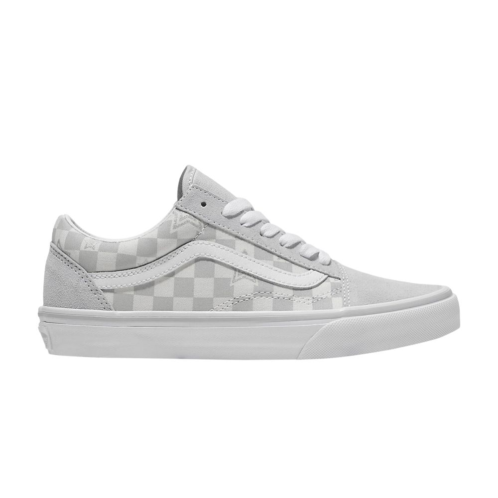 Old Skool 'Checkerboard - Stars Grey' - VN000CP5BGF