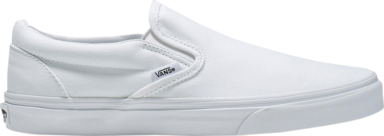 Classic Slip On Wide Canvas   True White