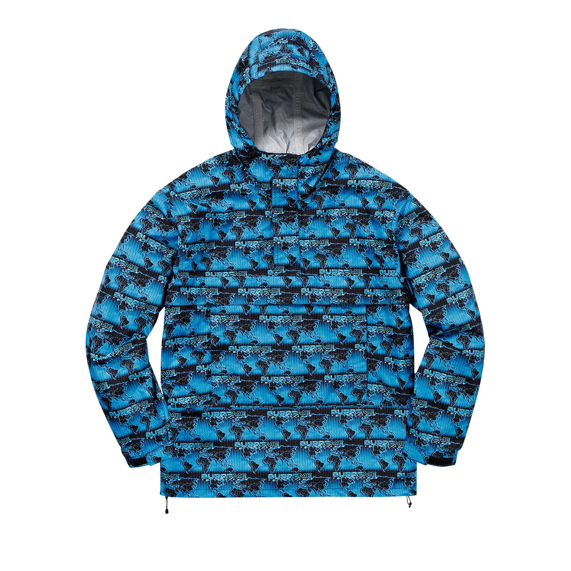 Pre-owned Supreme World Famous Taped Seam Hooded Pullover 'blue' | Men's Size M