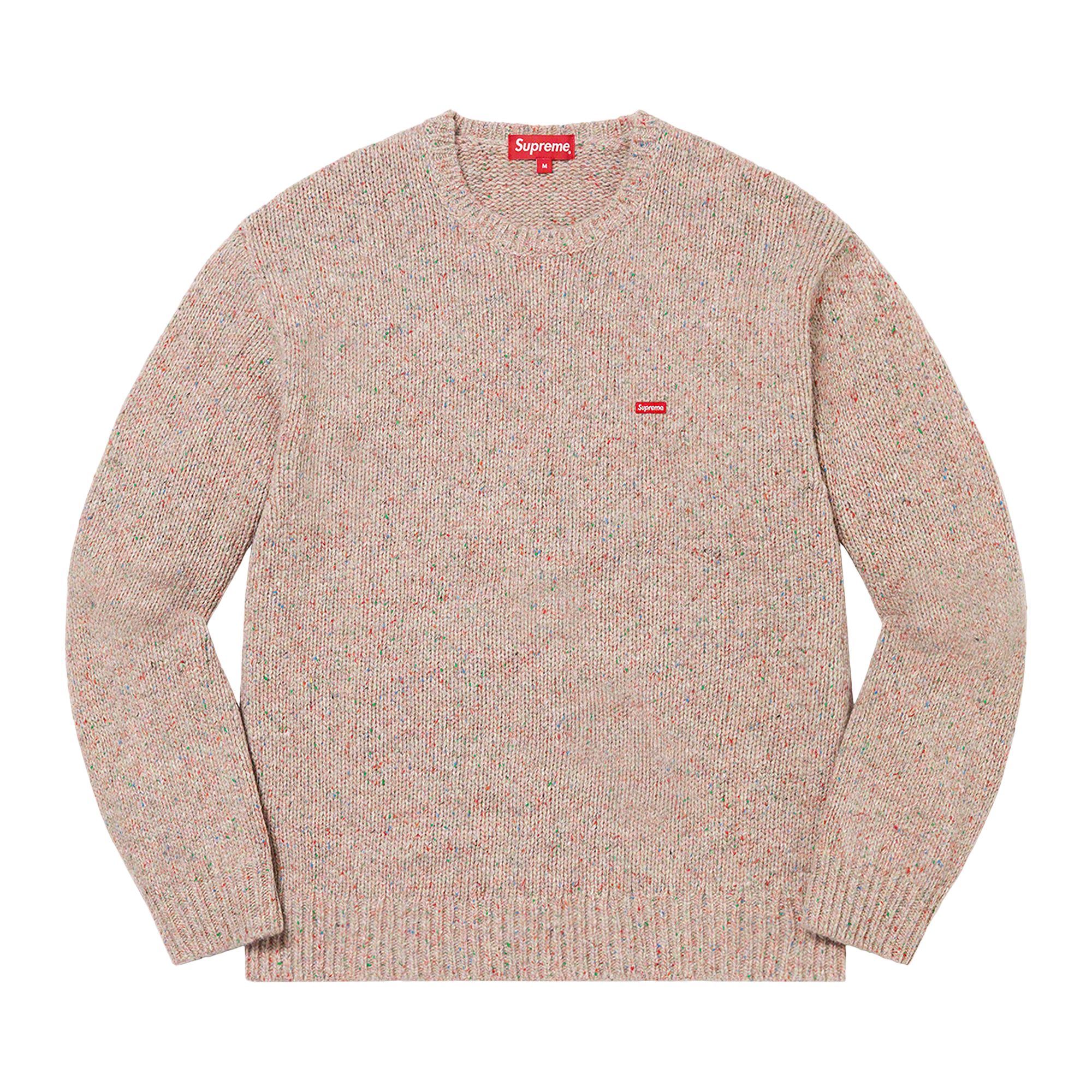 Pre-owned Supreme Small Box Speckle Sweater 'heather Multicolor' In Multi-color
