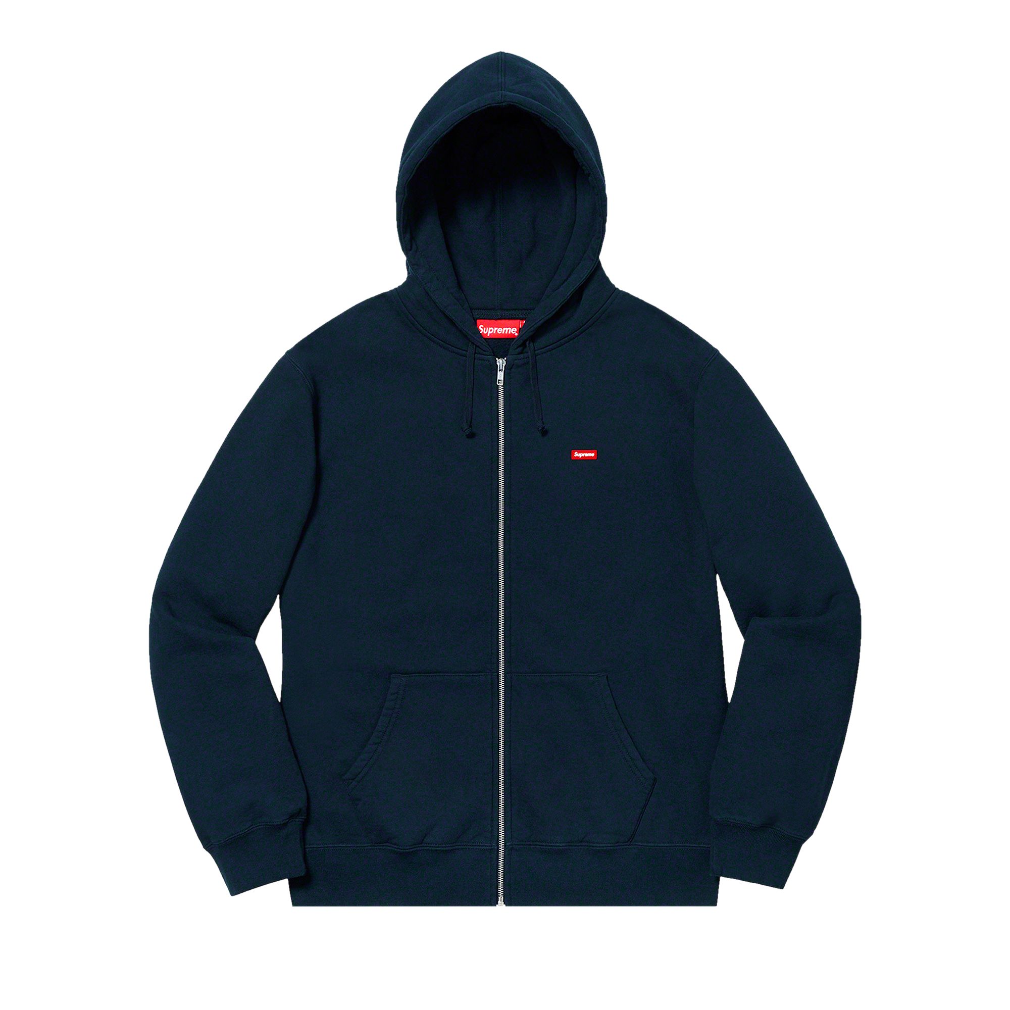 Pre-owned Supreme Small Box Zip Up Sweatshirt 'navy' | Blue | Men's Size L