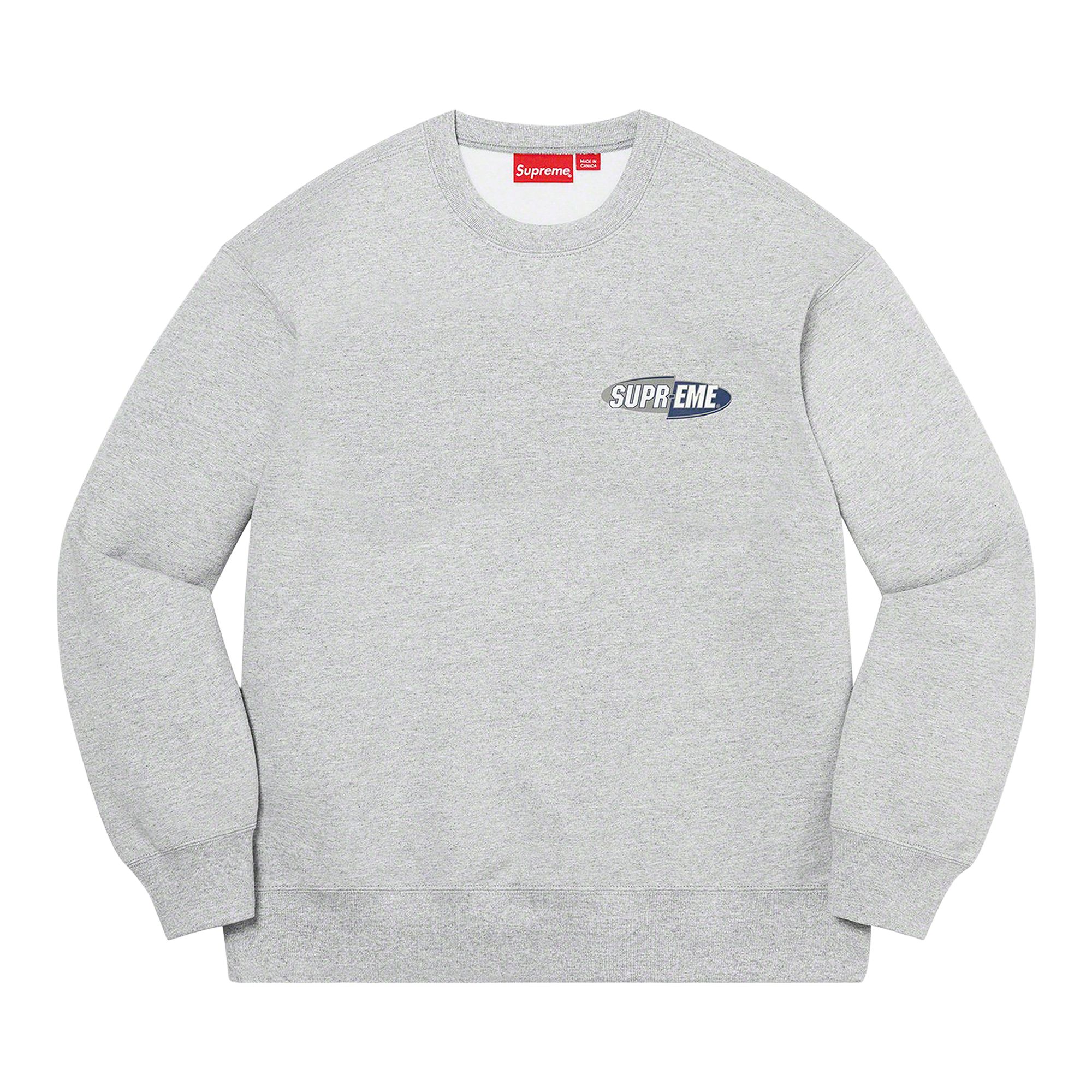 Supreme 212 Crewneck 'Heather Grey' | Men's Size L