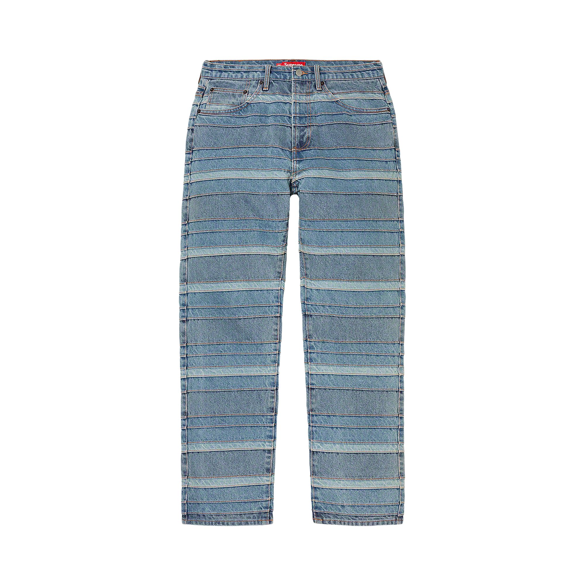 SUPREME SUPREME LAYERED JEAN 'WASHED BLUE'