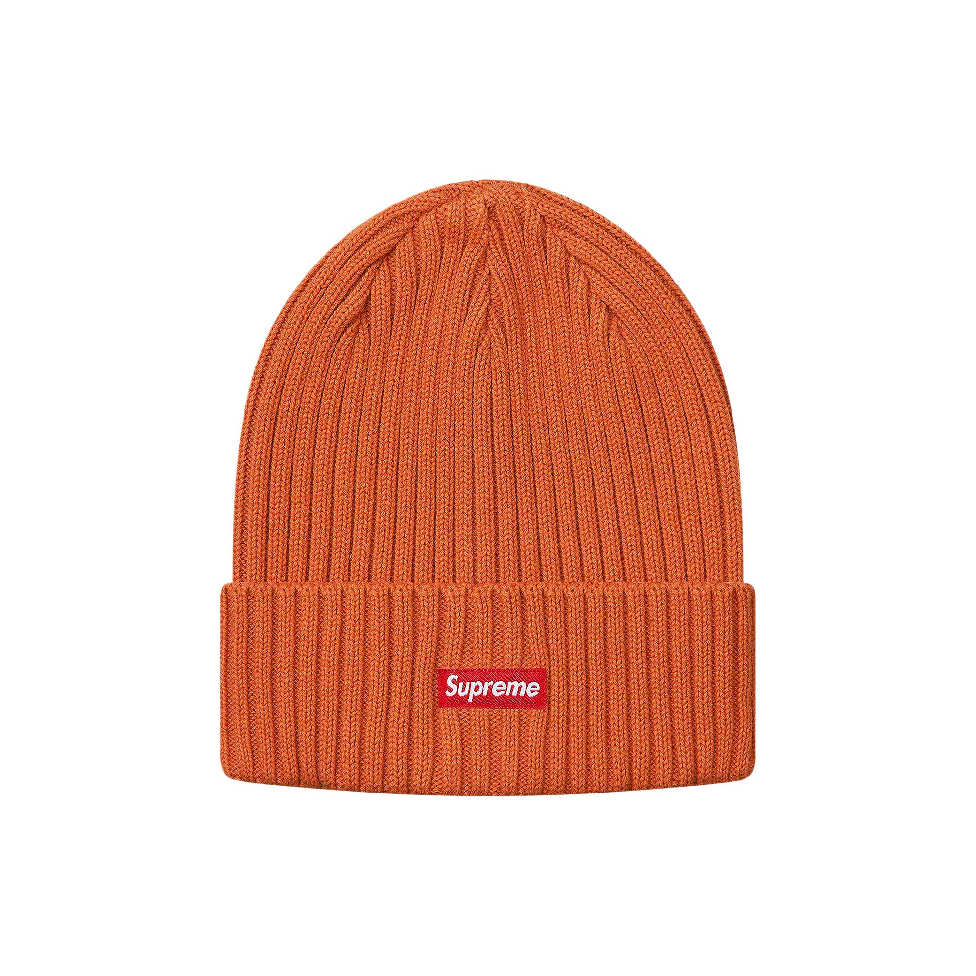 Pre-owned Supreme Overdyed Beanie 'rust' In Orange