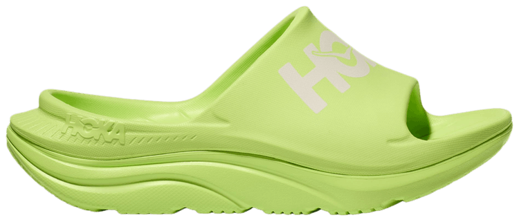HOKA Ora Athletic Slide Lettuce White