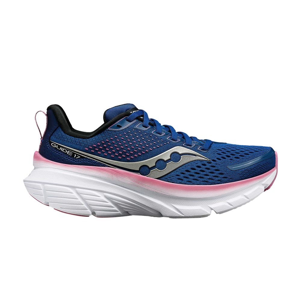 Pre-owned Saucony Wmns Guide 17 'navy Orchid' In Blue