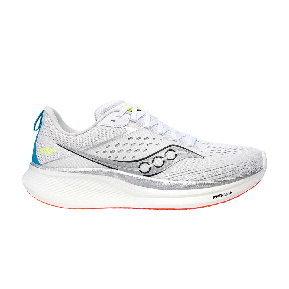 Pre-owned Saucony Ride 17 'white Vizi'