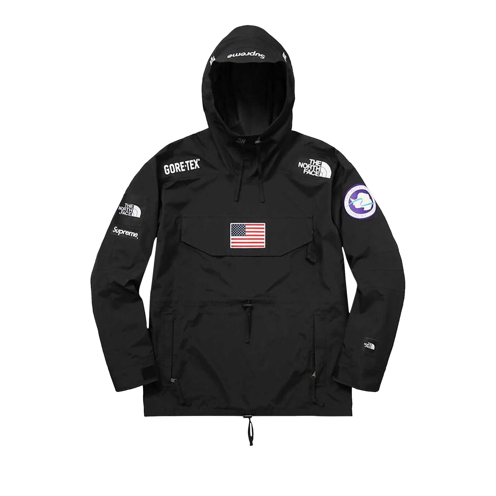 Supreme x The North Face Trans Antarctica Expedition Pullover Jacket 'Black' | Men's Size L