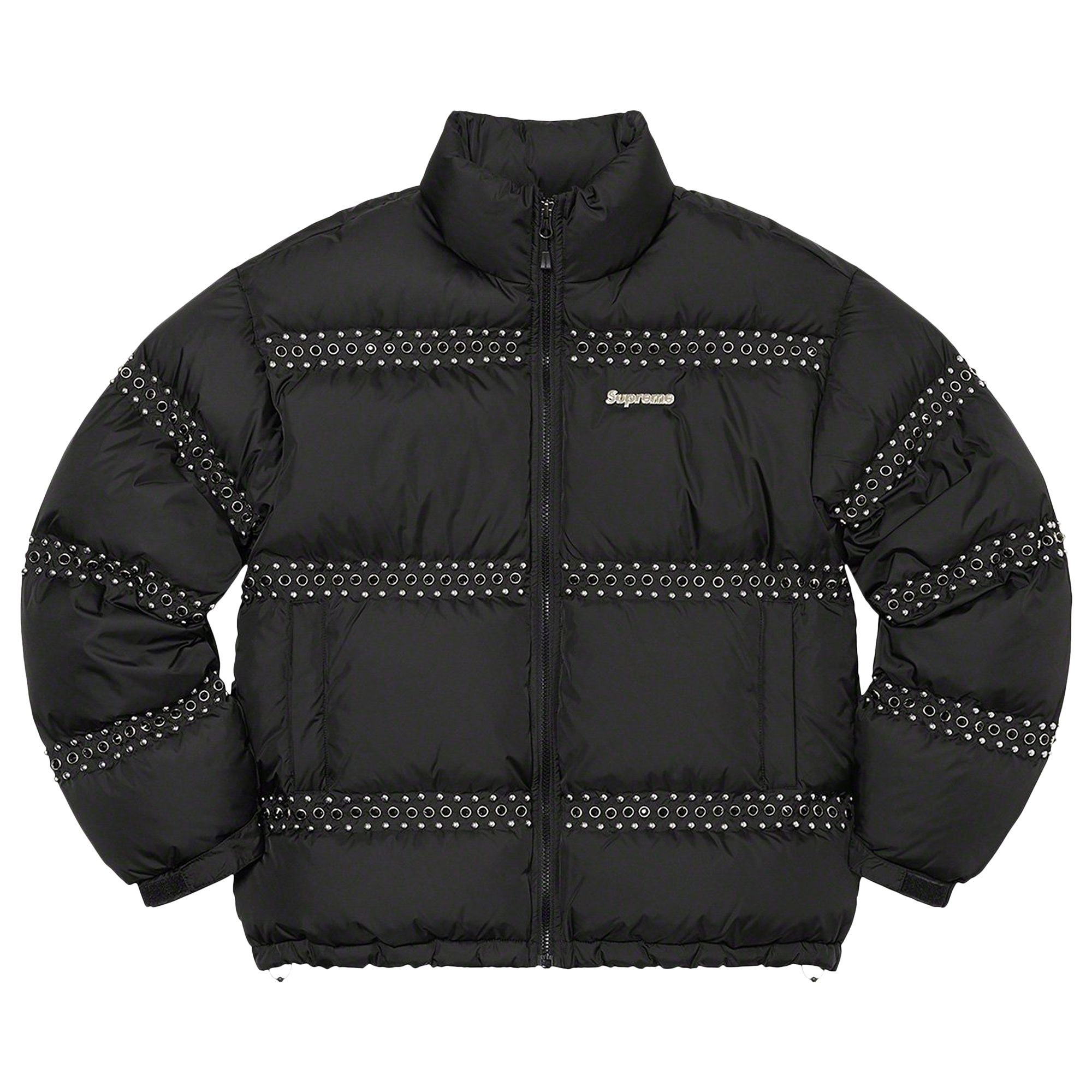 Pre-owned Supreme X B.b. Simon Studded Puffer Jacket 'black'