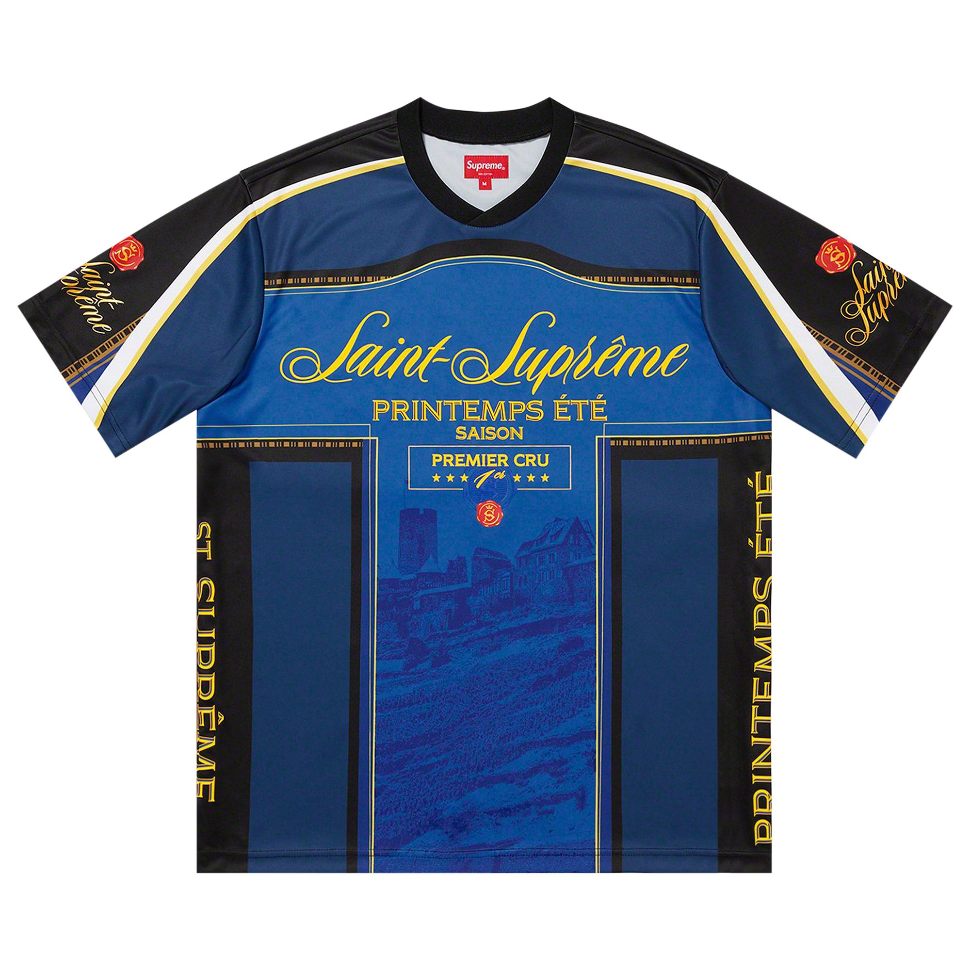Pre-owned Supreme Premier Soccer Jersey 'navy' | Blue | Men's Size Xxl