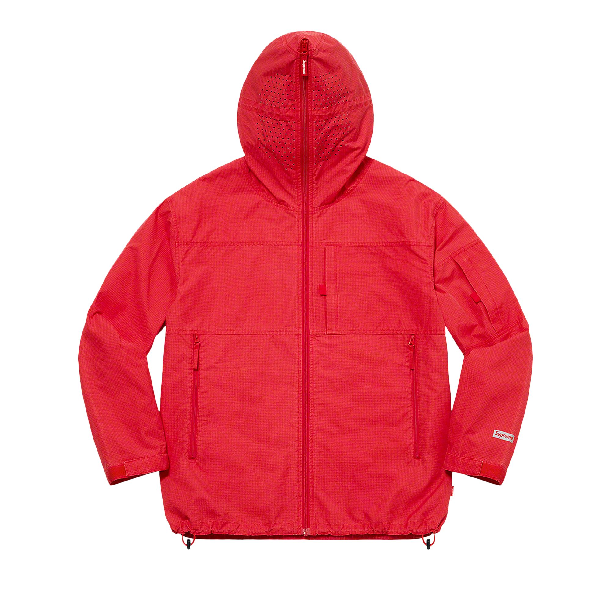 Supreme Full Zip Facemask Jacket 'Red' | Men's Size S